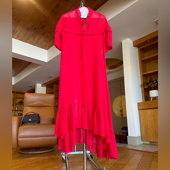 Sandro long Red Dress - Picture 1 of 8